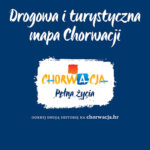 Drogowa i turystyczna mapa Chorwacji